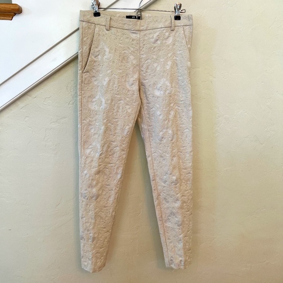 H&M Lace Overlay Cigarette Dress Pant - Picture 1 of 9